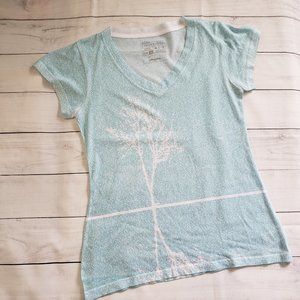 Litographs Walden V-Neck Teal Size M
